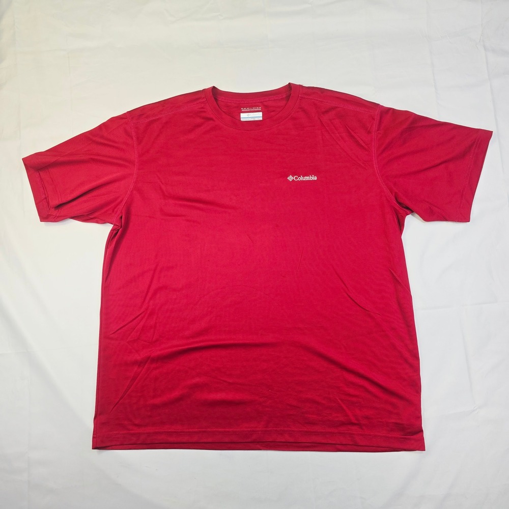 Columbia Omni-Wick T-Shirt Men's XXL Red Short Sleeve Active Performance Tee